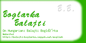 boglarka balajti business card